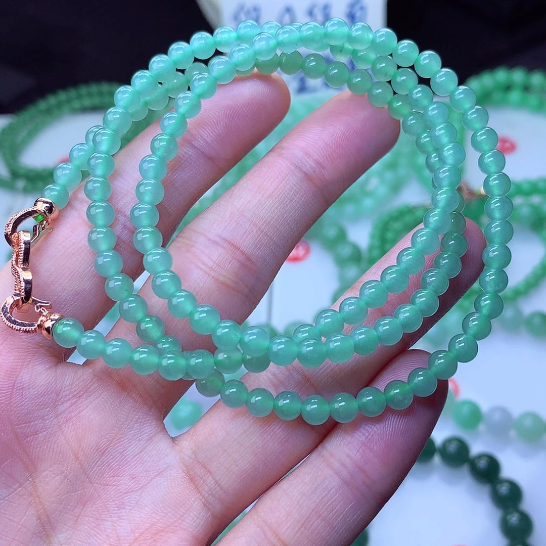 翡翠毛衣链未镶嵌