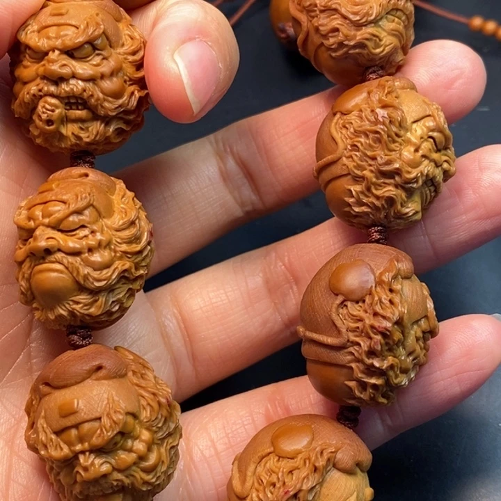 大***强橄榄核手串/手链钟馗手串