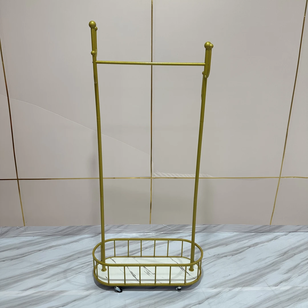 衣架落地卧室挂衣架可移动带轮家用客厅网红衣帽架落地家用衣帽架