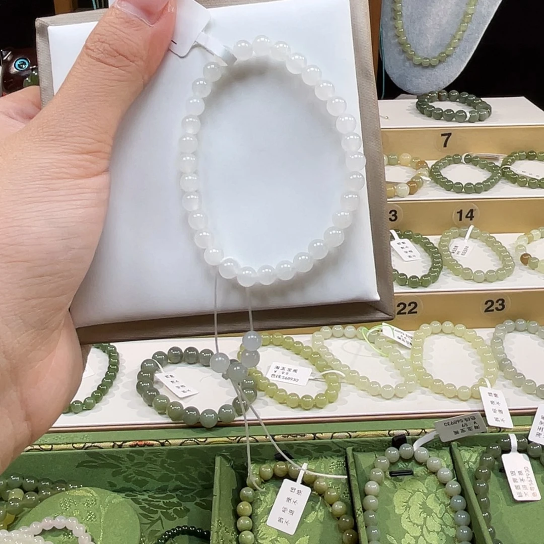 和田玉未镶嵌手链