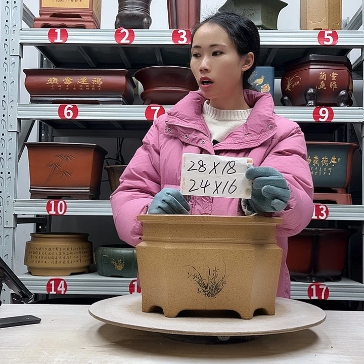 紫砂花盆紫砂花盆