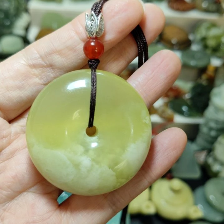 岫玉平安扣未镶嵌