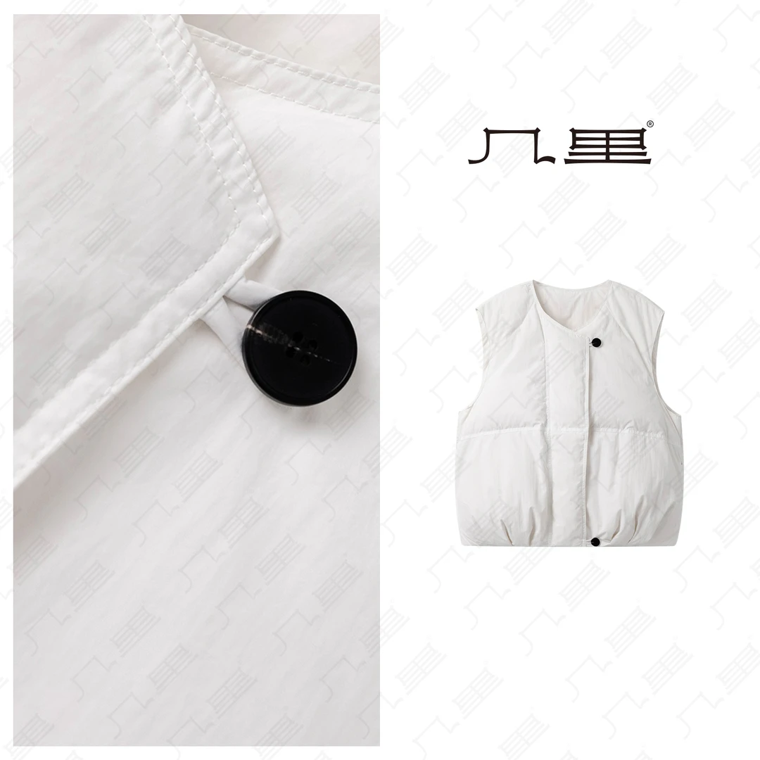 几里与麻【邂逅云朵】百搭洋气棉服马夹 衣长66 胸围122 1111882