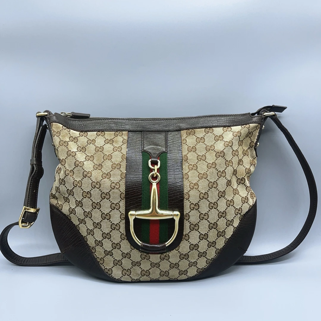 95新 GUCCI/古驰  老花单肩包  1663 8014