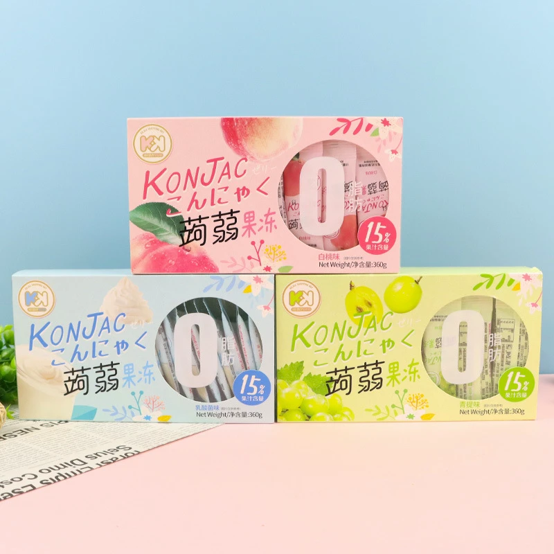 超友味蒟蒻果冻乳酸菌青提白桃味儿童吸吸冻零食