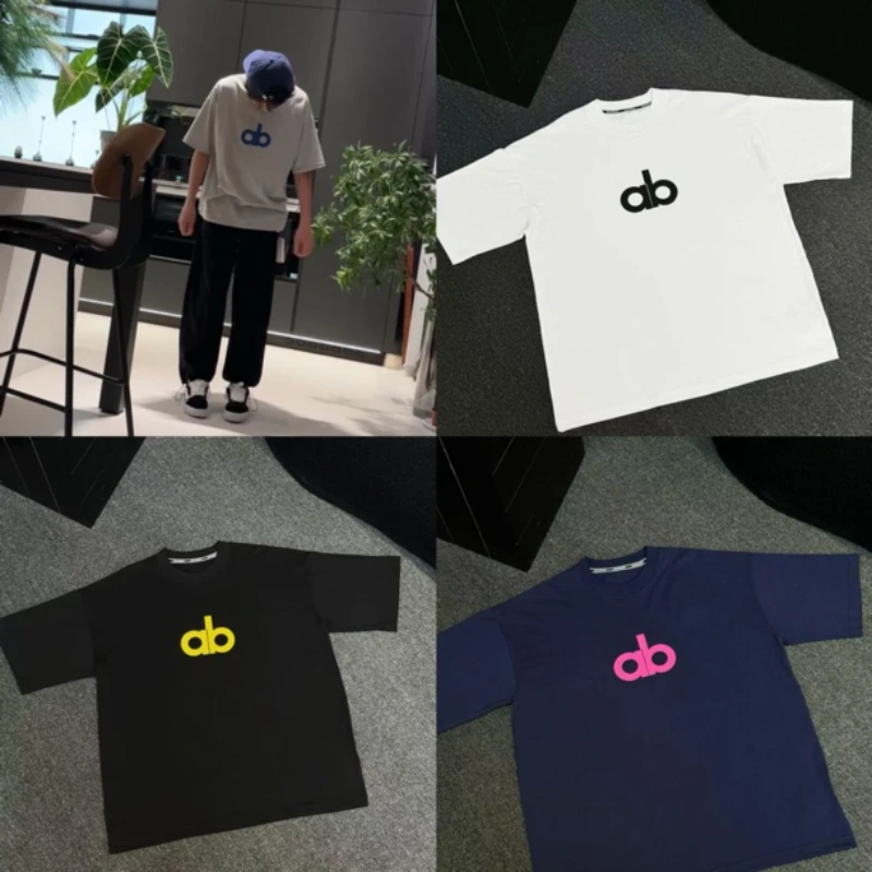 [N]黑白蓝灰四色AB硅胶字母圆领潮流冰皮爽滑短袖体恤（夏日炎炎）