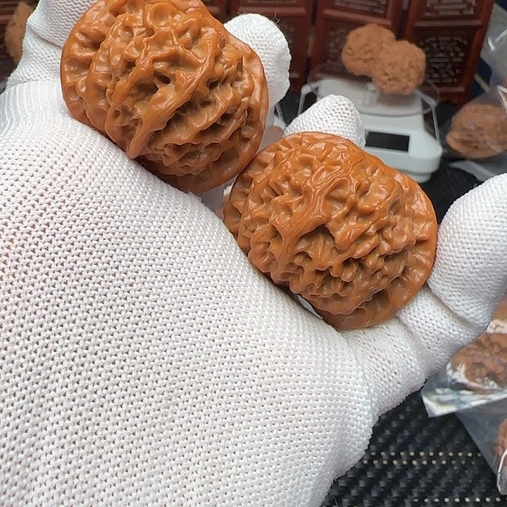 吊坠文玩核桃秦闷41尺打底微修脚看不出来