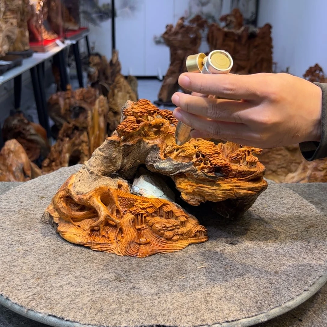 柏木（崖柏）崖柏根雕世外桃源