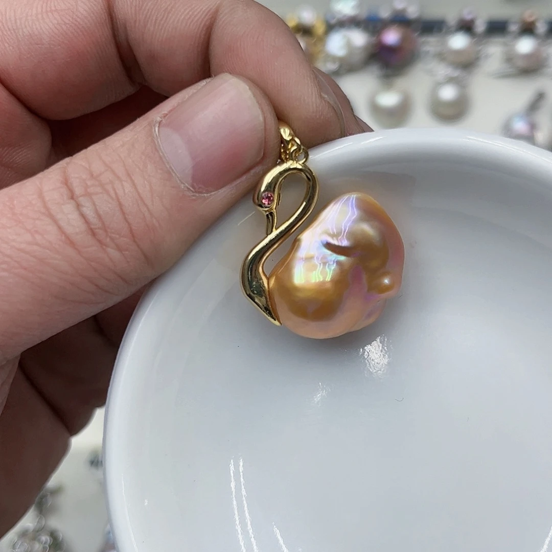 淡水珍珠吊坠(不含链)未镶嵌M****冬03