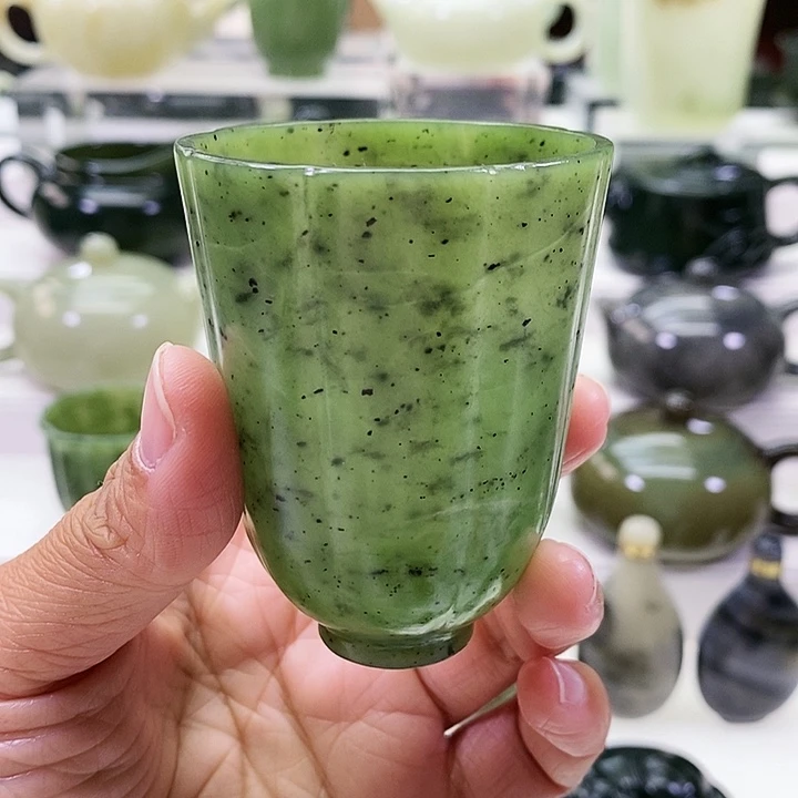 未镶嵌和田玉挂件茶杯95m l