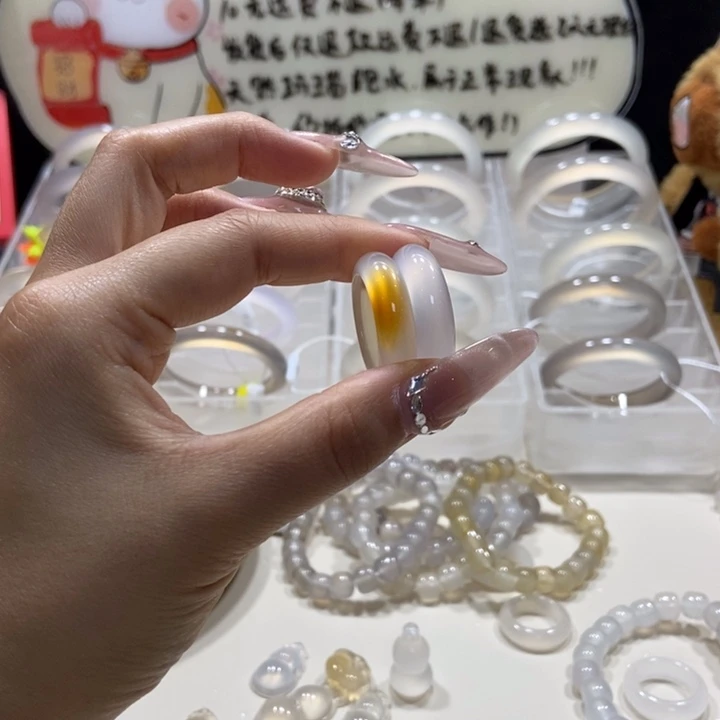 合金戒指玛瑙/玉髓