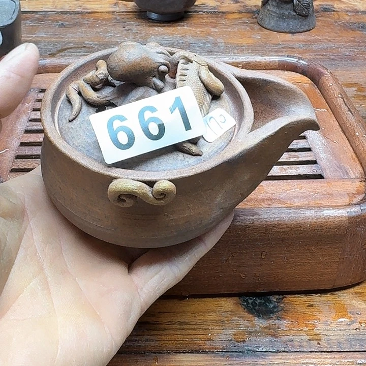 纯手工制作粗陶茶具