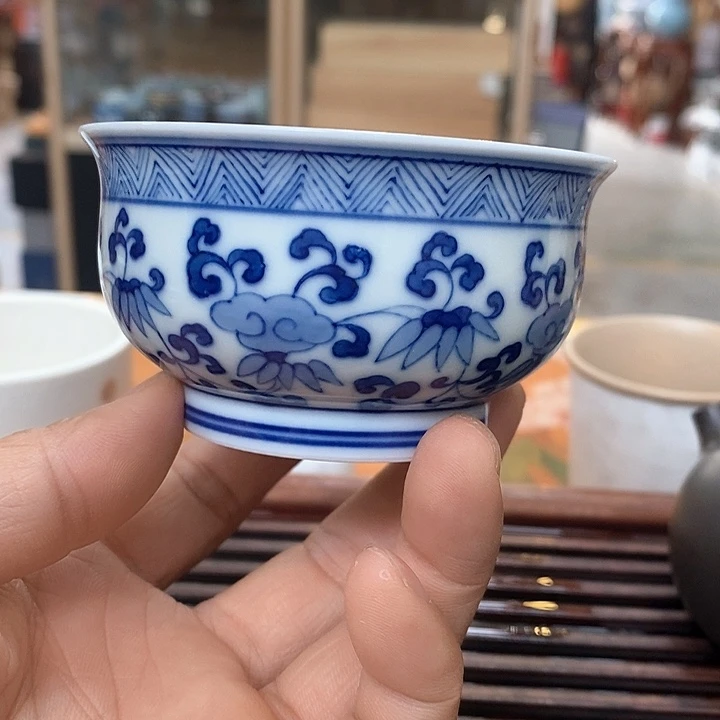 景德镇陶瓷主人杯青花666