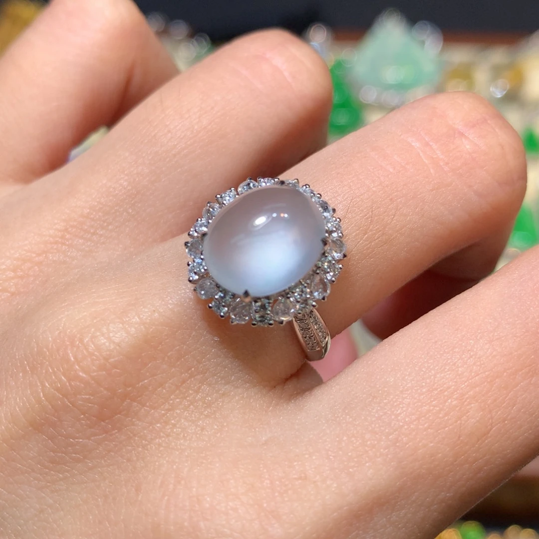 翡翠未镶嵌戒指戒指