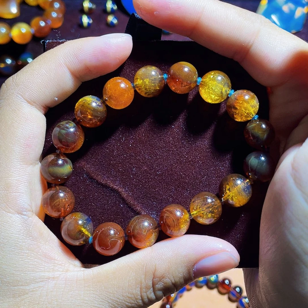 蓝珀裸石未镶嵌玥**^红蓝金沙11特色氧化蜜孤品