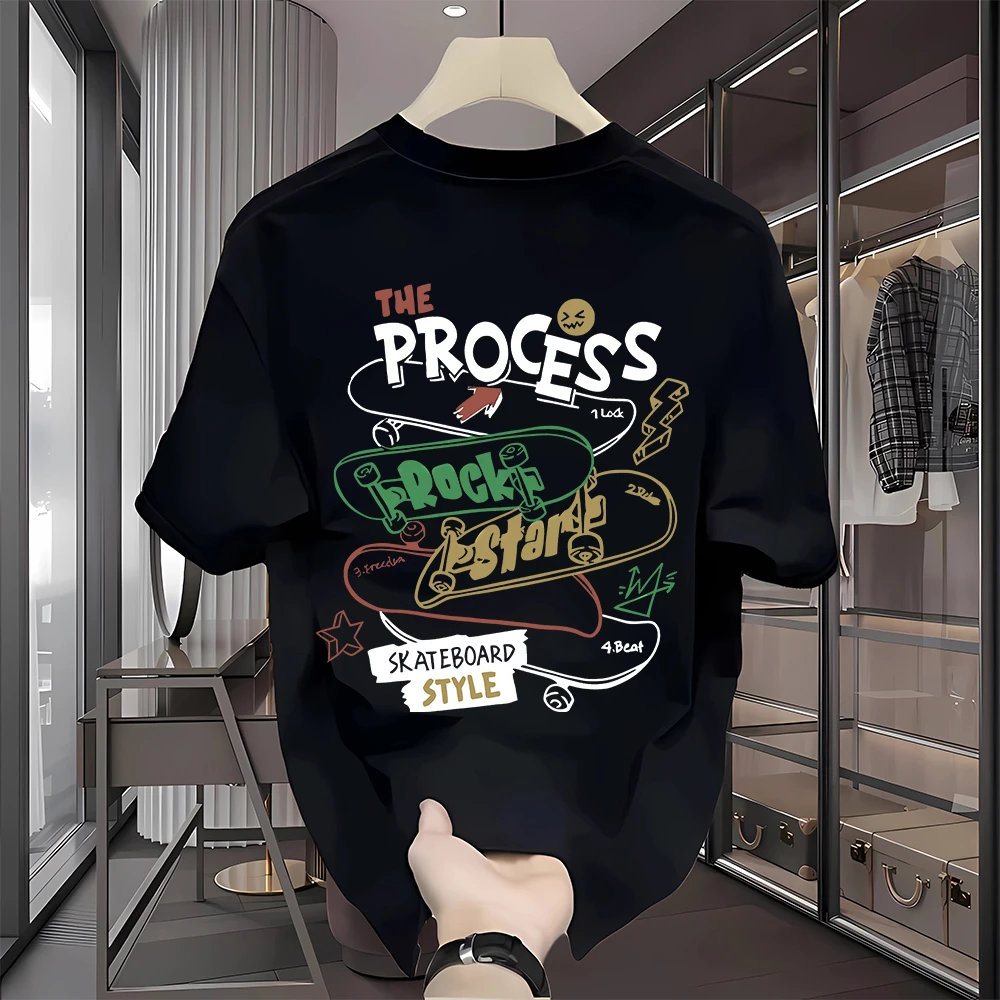 TUCANO/啄木鳥圆领T恤潮流休闲短袖简欧风夏季印花半袖夏装日常