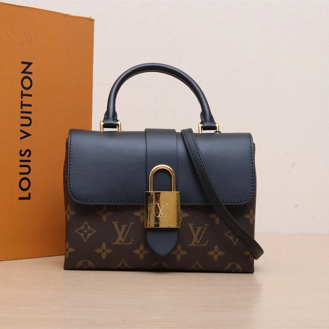 99新 LouisVuitton/路易威登 【娇】Locky BB 锁头包 黑色 093740