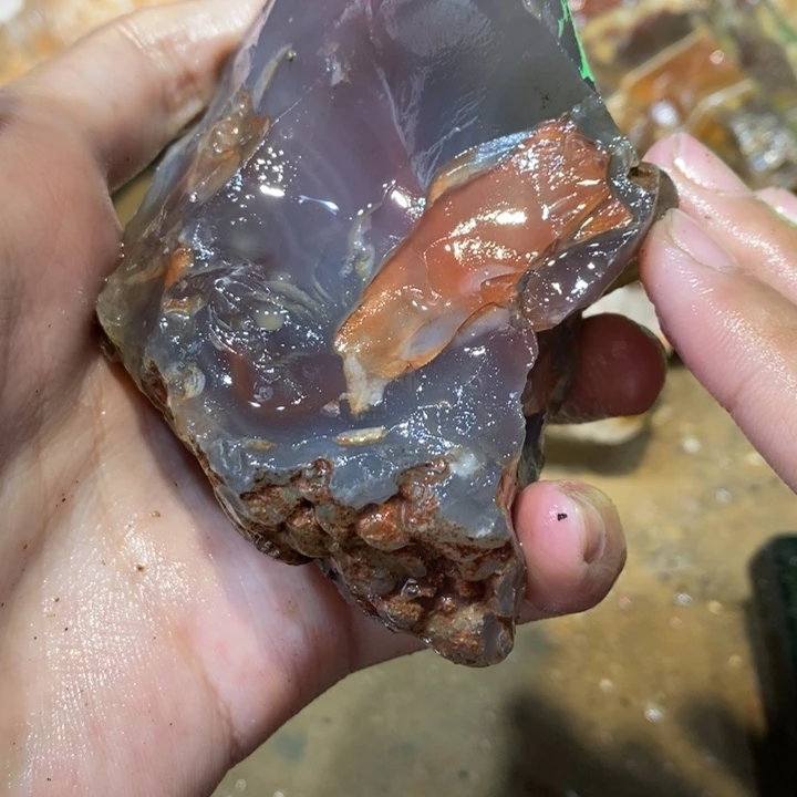 未镶嵌玛瑙/玉髓珠宝半成品