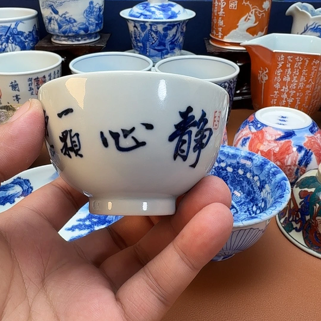 杯子景德镇全手工手绘陶瓷
