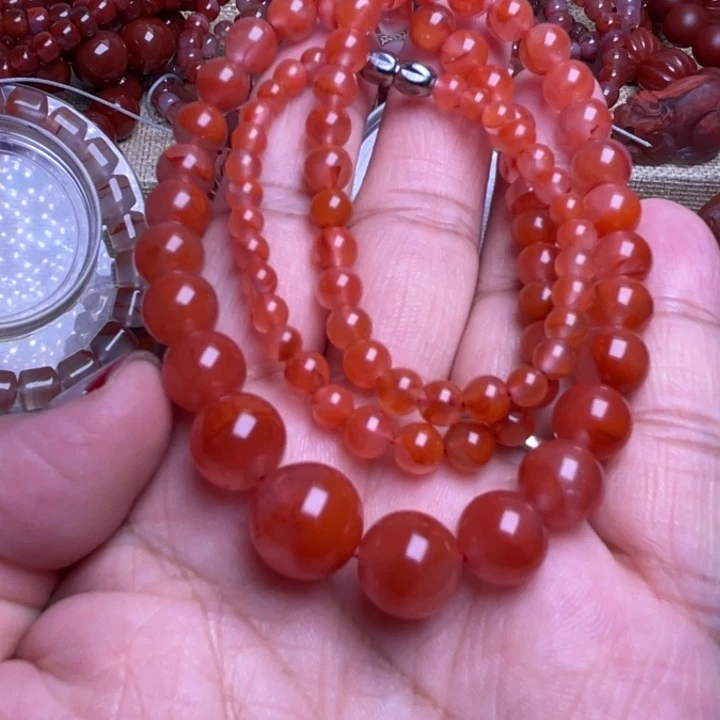 南红玛瑙未镶嵌手链项链