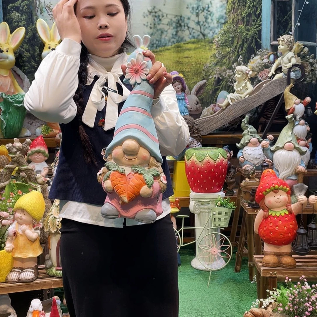 摆件微瑕花园摆件红红火火