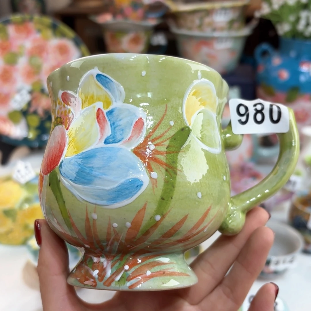 景德镇手绘高温釉下彩陶瓷茶具