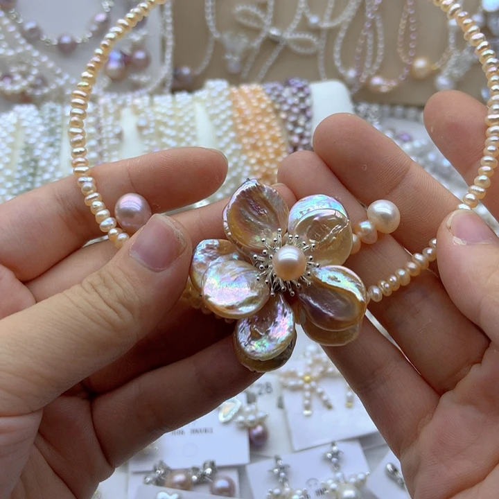 曲****淡水珍珠未镶嵌颈饰