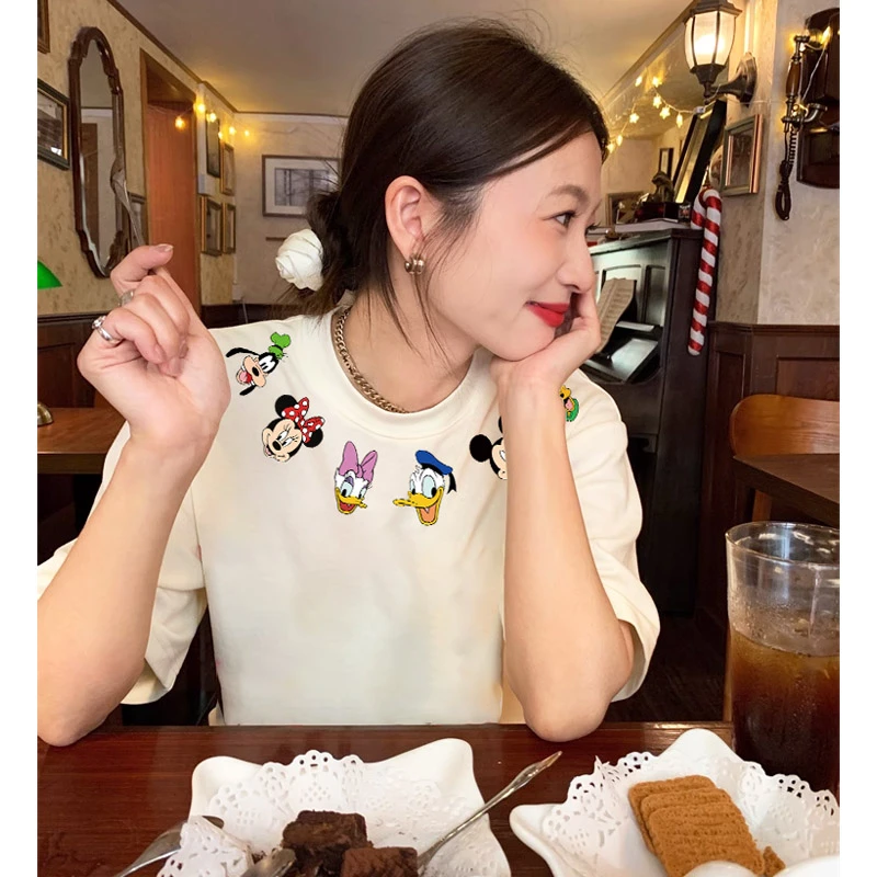 港风ins动物派对卡通趣味宽松短袖时尚T恤上衣情侣装百搭半袖女装