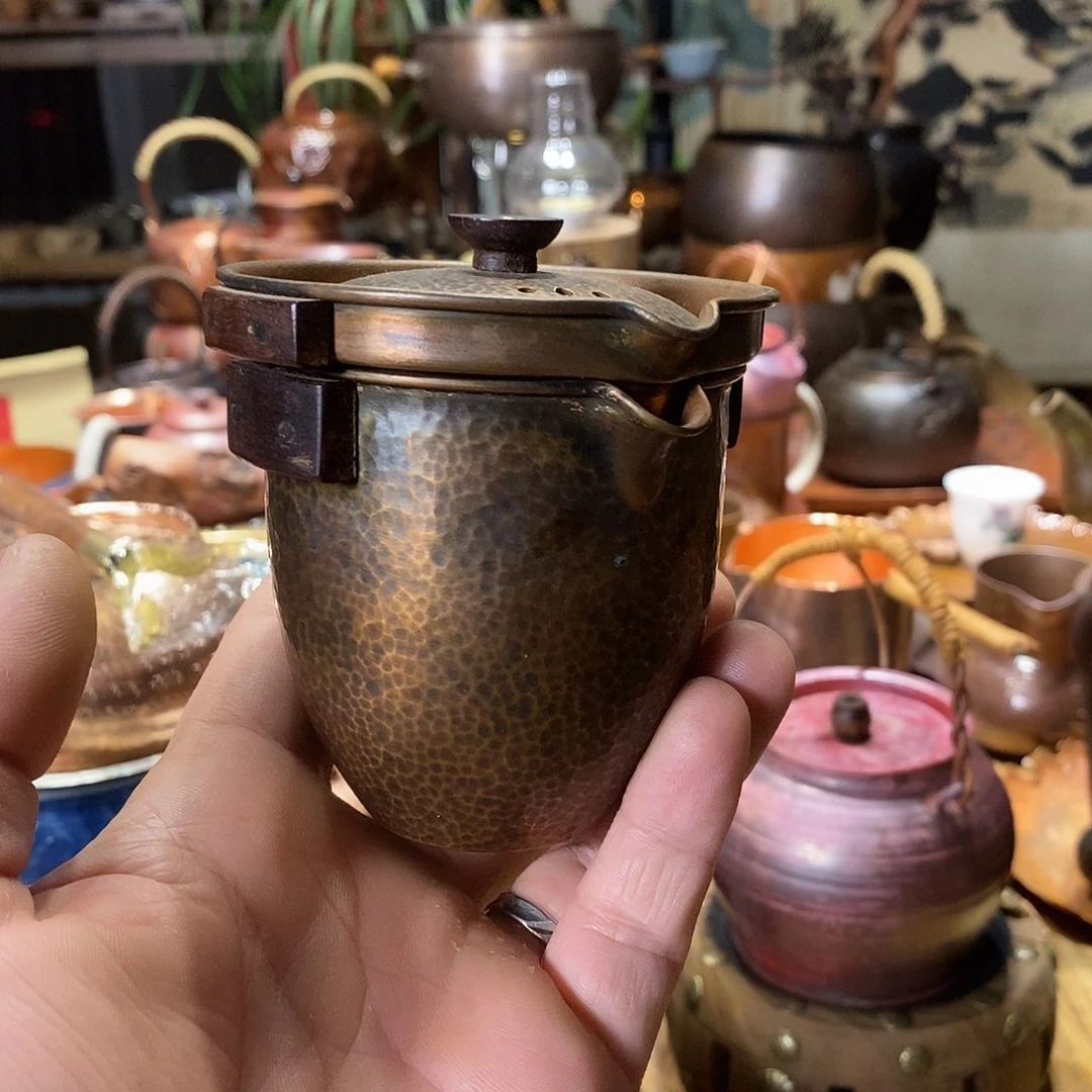 任和堂纯紫铜泡茶壶套装555588