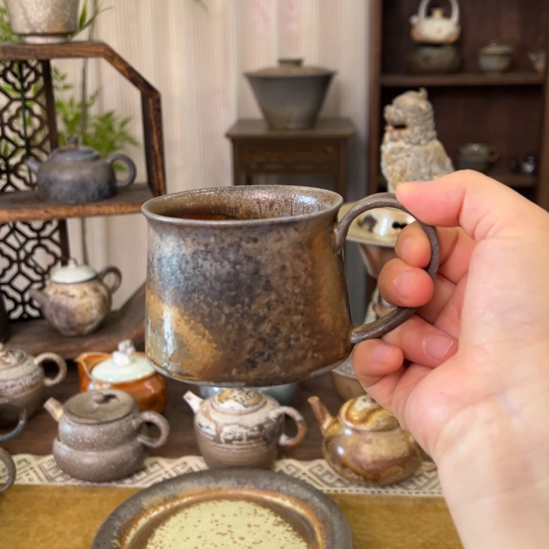 03中白咖啡杯福利柴烧