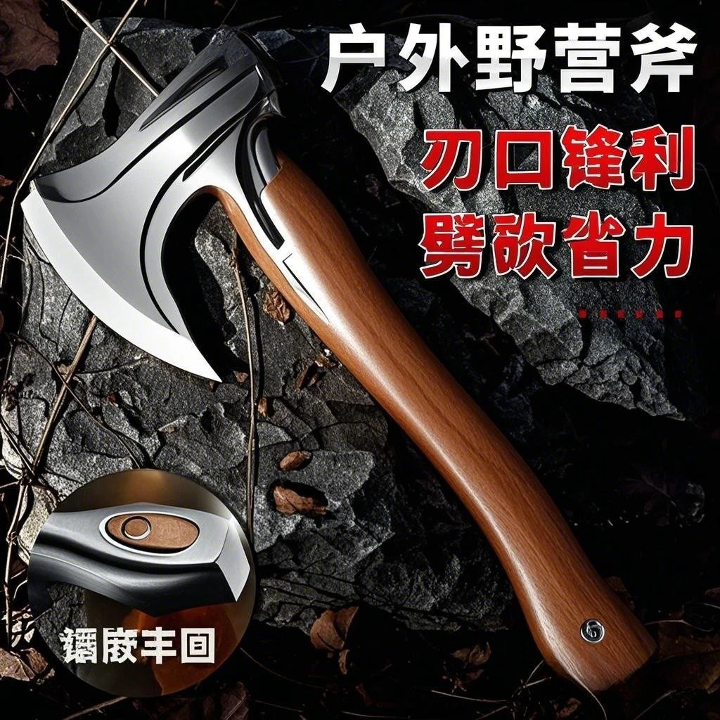 锻造木工手斧斧头户外劈柴便携长柄露营尼曼飞机斧子锻打开山斧头