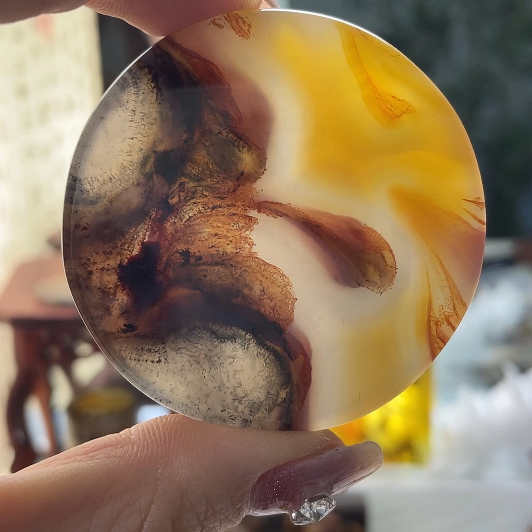清***来玛瑙/玉髓未镶嵌珠宝半成品