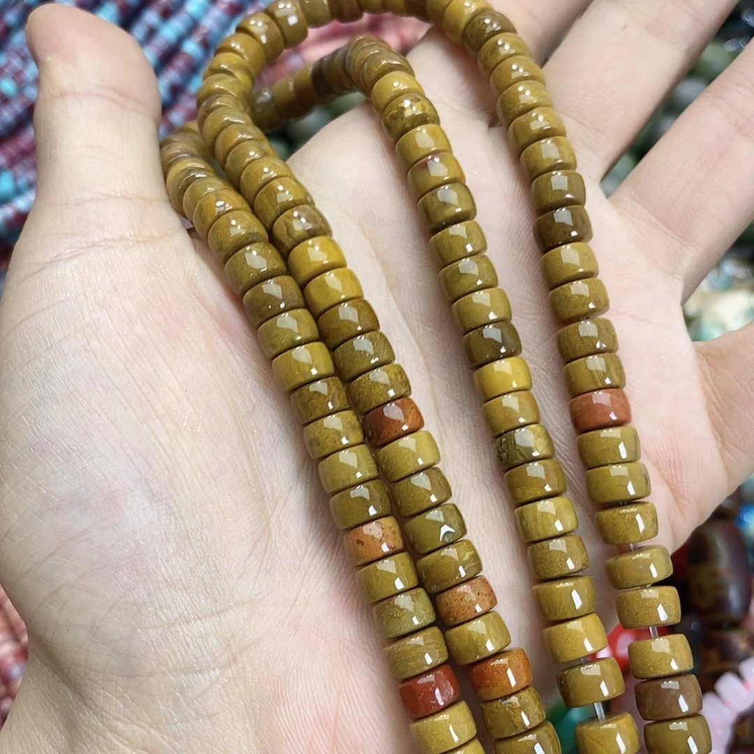 玛瑙/玉髓未镶嵌珠宝半成品直切随机一条装散珠