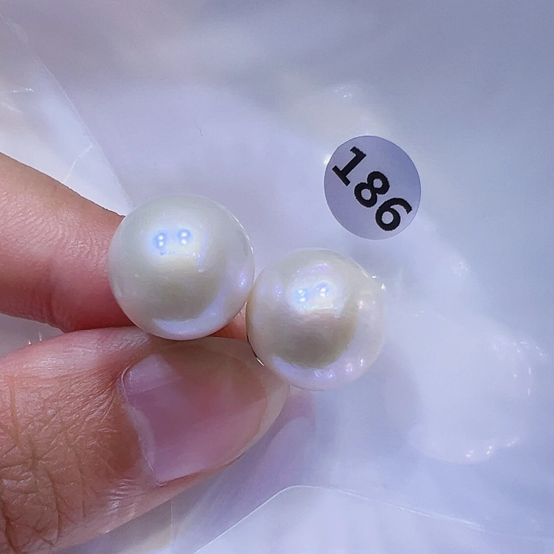 淡水珍珠耳饰银S925镶嵌