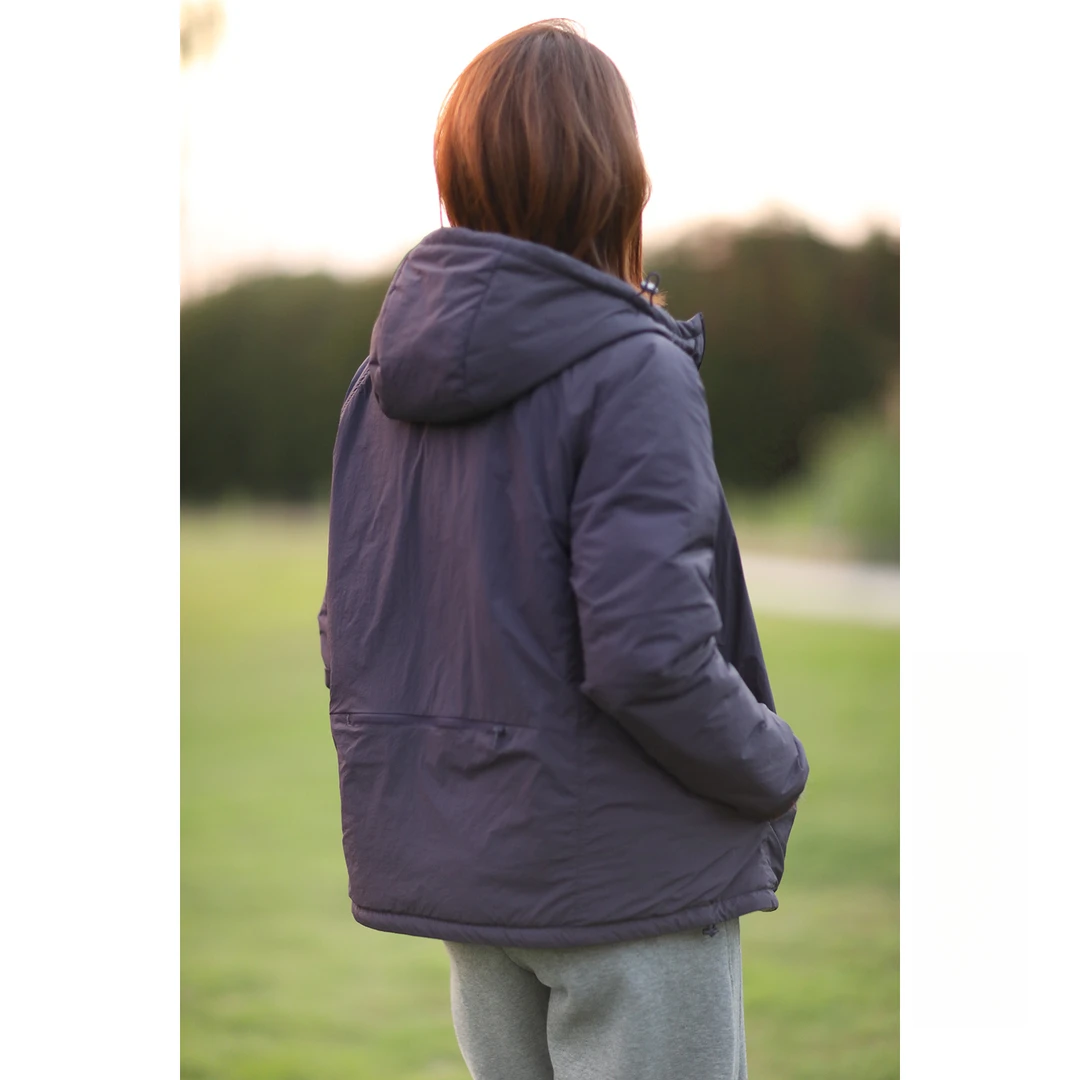 TOUCH MISS保暖有型宽松休闲连帽加厚三防面料棉服外套女2026