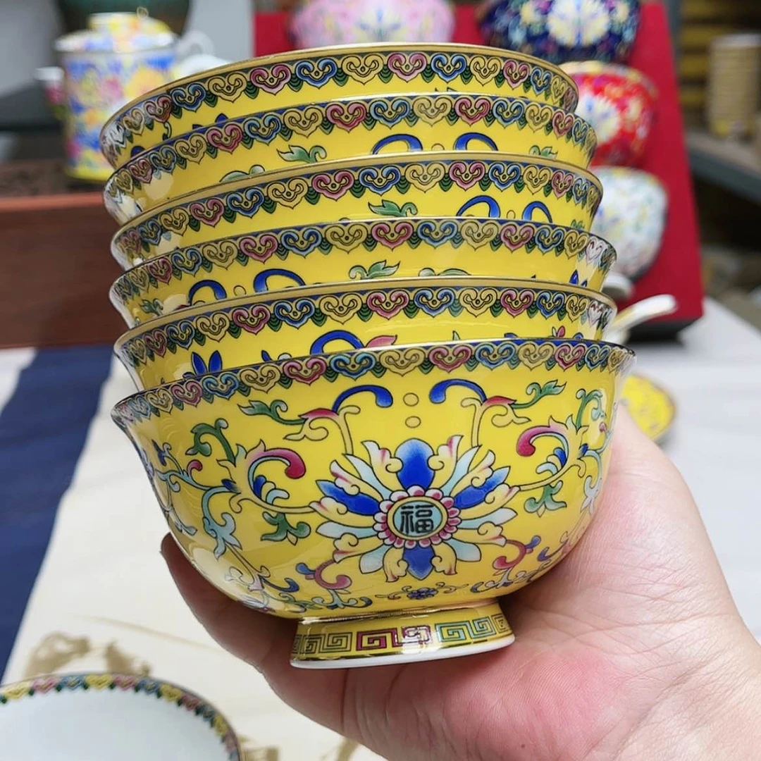 【闪购商品】珐琅4.5英寸6黄。。。。。