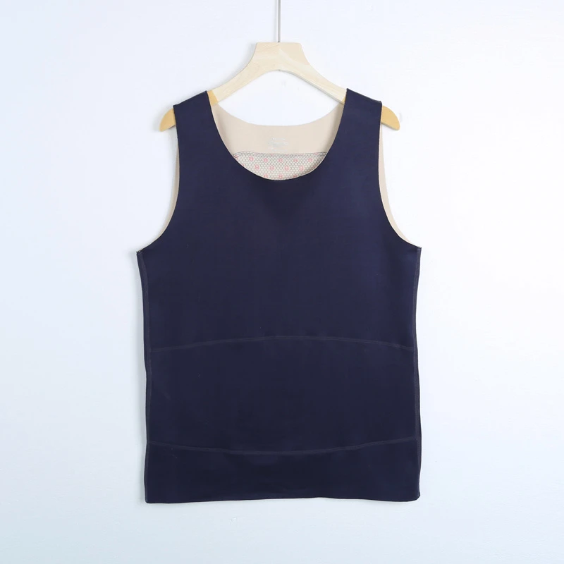 N0009新款石墨烯保暖背心冬季加绒加厚内穿无痕防寒贴身棉背心