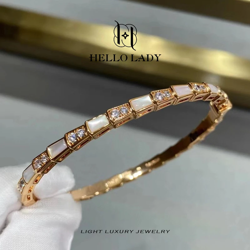 【V金版本】精工CNC 白蛇骨手镯1263