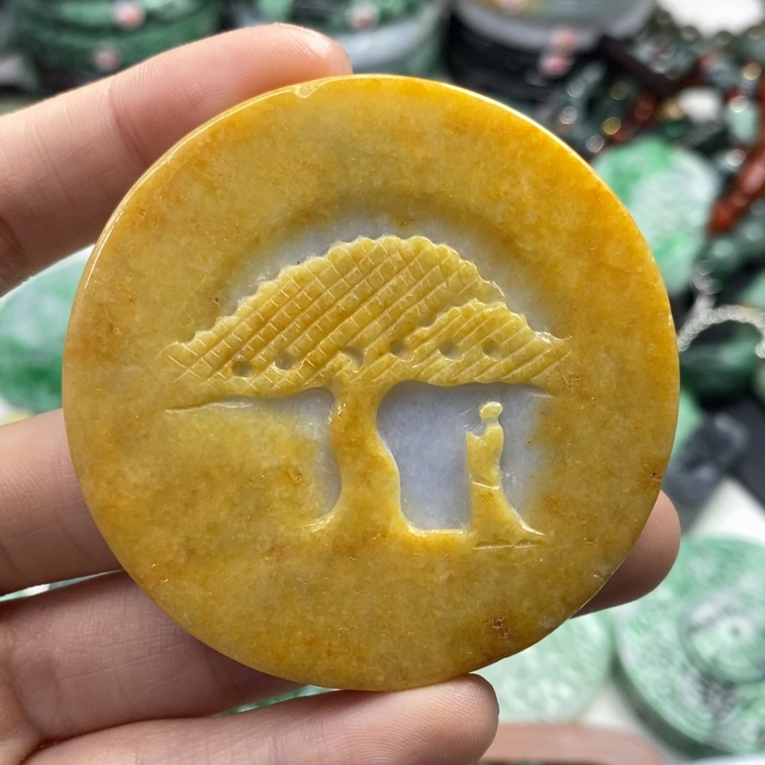 翡翠未镶嵌颈饰吊坠