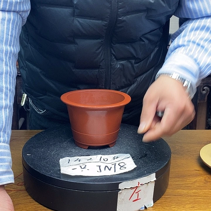 紫砂花盆货号一只JN78