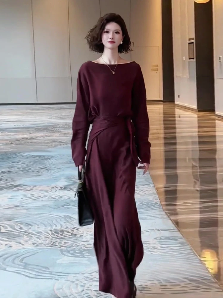 2025年夏季慵懒风女人味时尚炸街宽松显瘦遮肉上衣半身裙两件套装