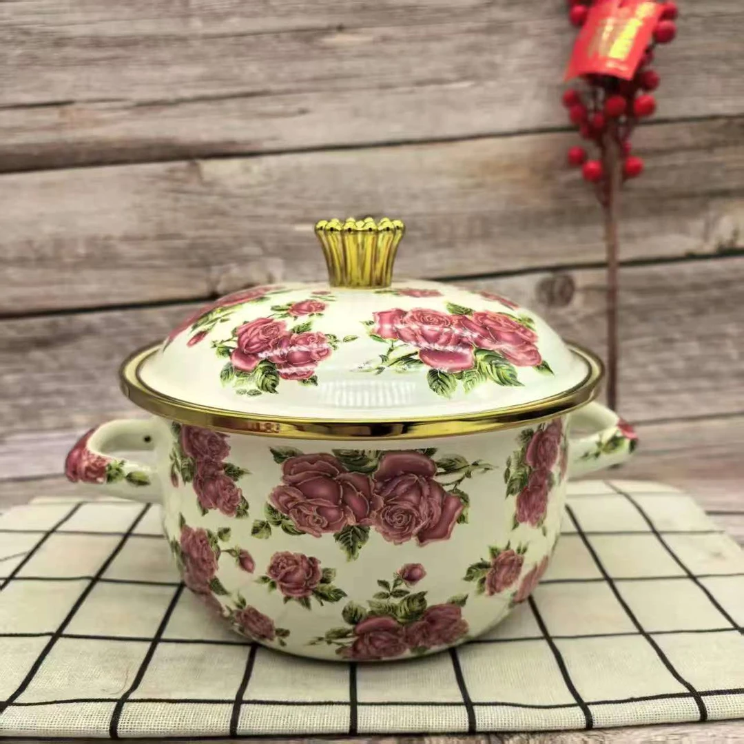 《晶晶粉丝专属》珐琅泊仕朗搪瓷家用火锅汤锅