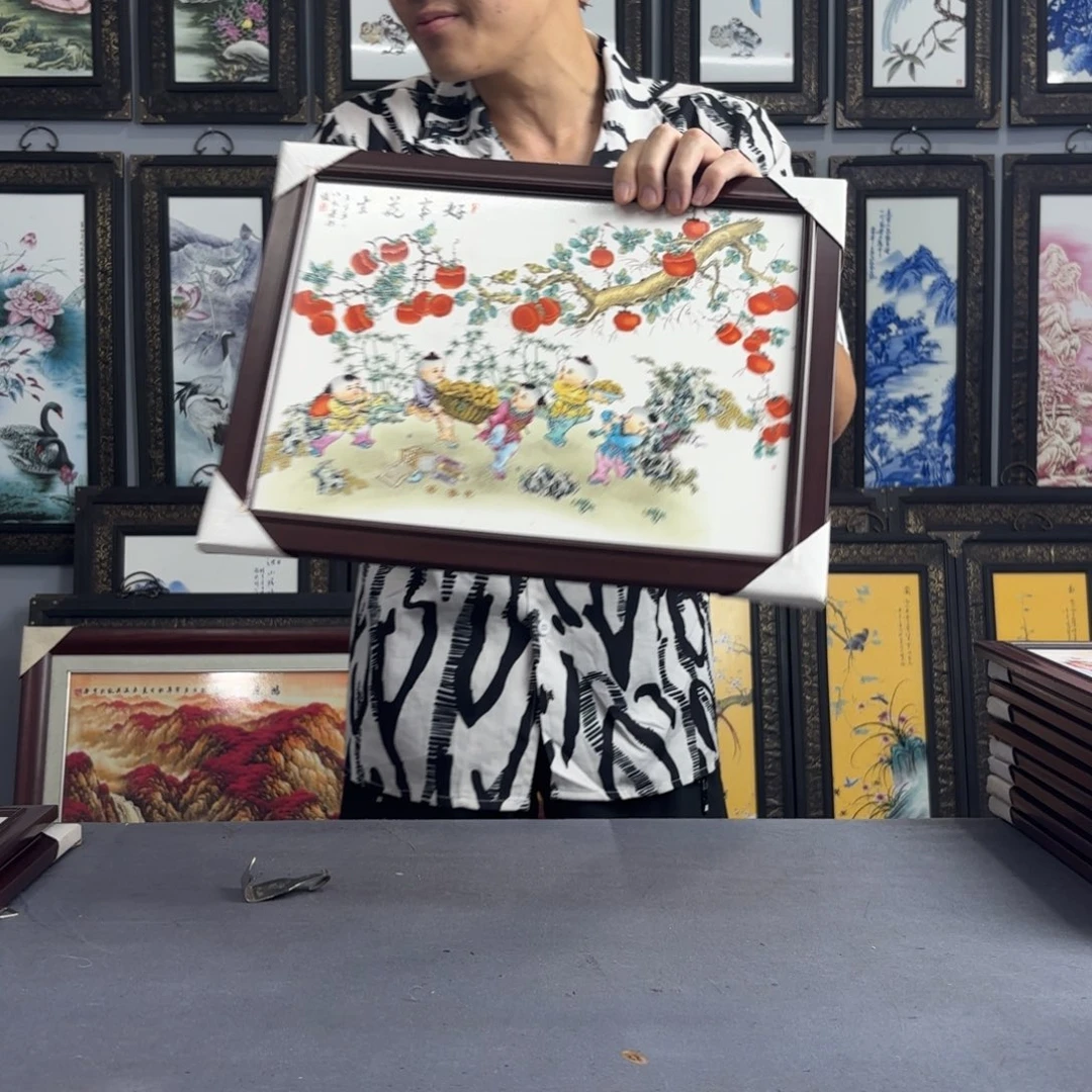 摆件景德镇陶瓷瓷板画