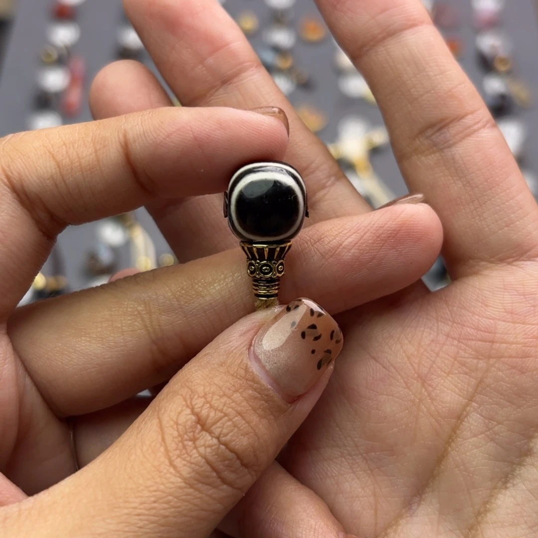 玛瑙/玉髓未镶嵌文玩配饰适配4-8mm的串