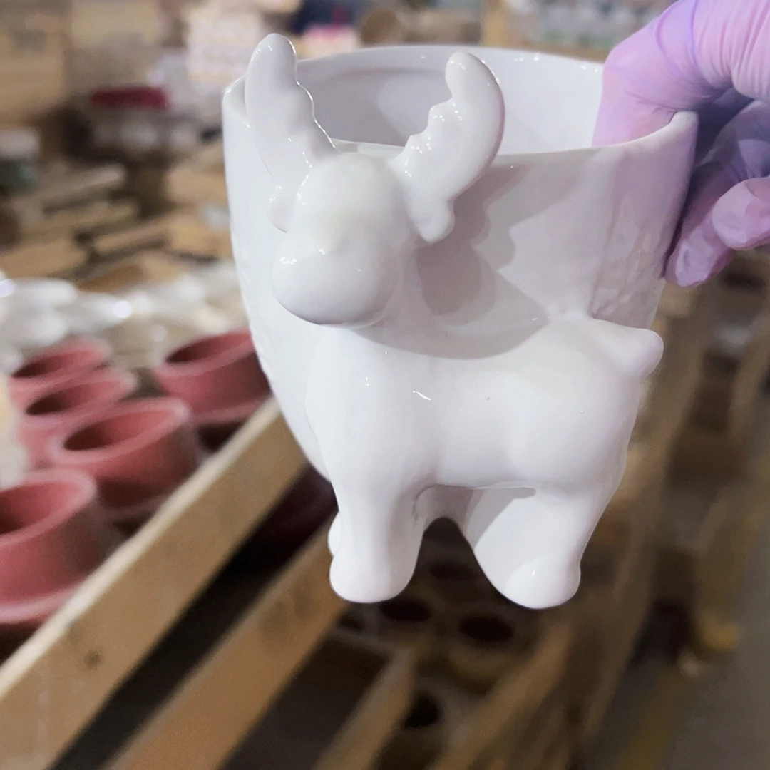 有孔外贸尾单陶瓷花盆凑单10米包邮