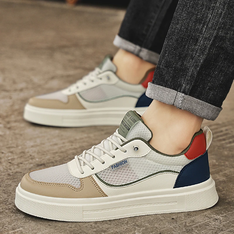 板鞋男款2025新款夏季百搭休闲板鞋士一脚蹬小白运动休闲工作潮鞋