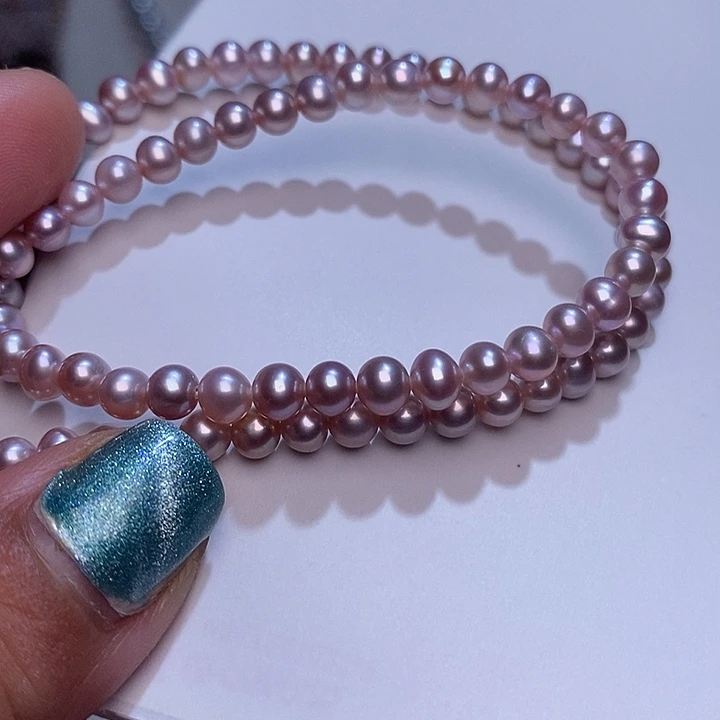 未镶嵌珠宝奇石淡水珍珠香芋紫