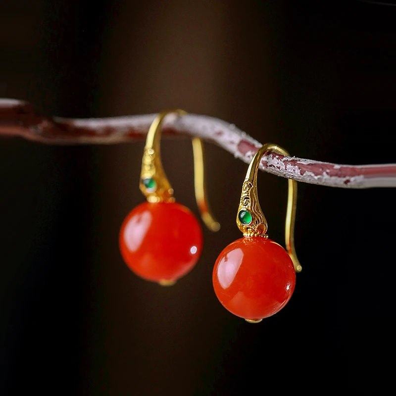 新款DIY圆珠t字针耳钩耳坠配件材料18K色串珠空托耳环百搭时尚女