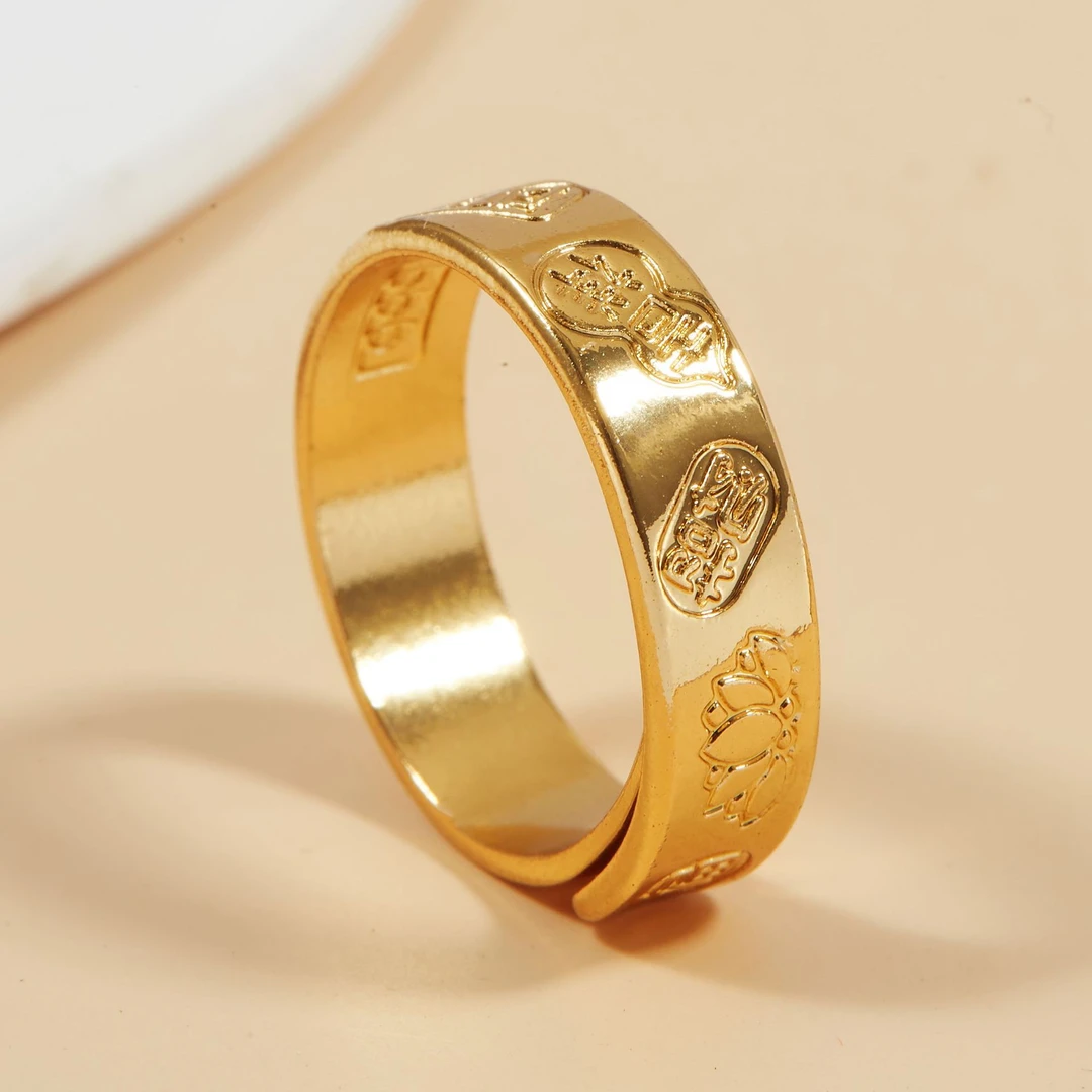 金店同款招财猫开口戒指女吉言指环高级感轻奢小众直播批发