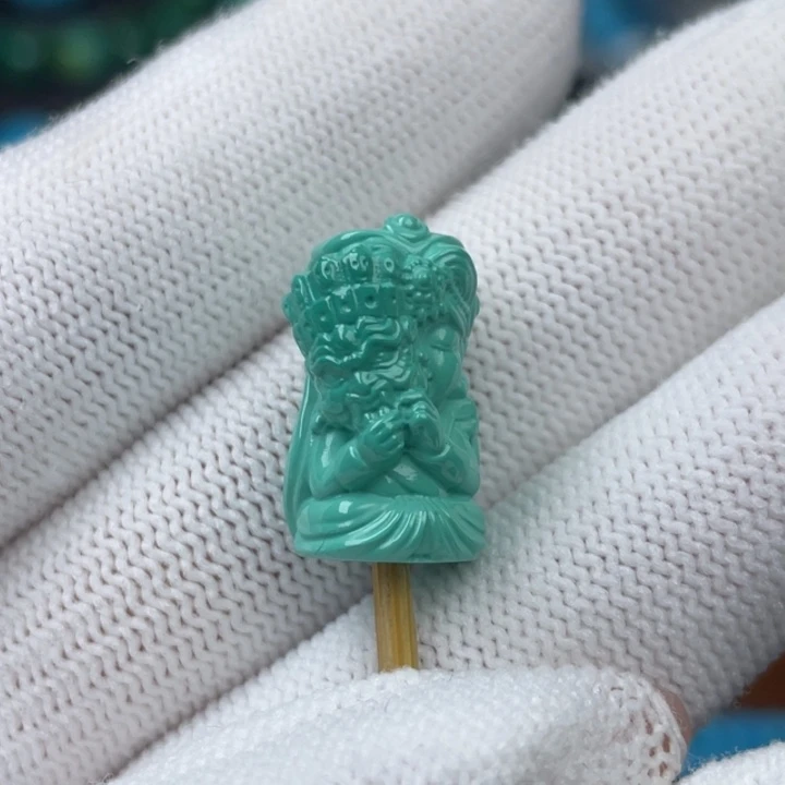 高瓷绿11mm扎基拉姆配饰